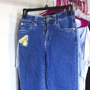 Lee + Smiley Limited Edition Jeans with Frayed Hems